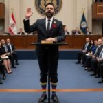 Knicks COLLAPSE After Mamdani Curse…. A man in a suit taking an oath with a rainbow sock visible