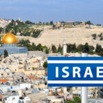 Israel STRIKES Near Historic Fortress—Why? Dome of the Rock overlooking Jerusalem cityscape with Israel sign