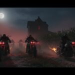 MEGA-RAVE Invades LIVE Firing Range — Bomb Squad Scrambles… Motorcycle riders traveling through a cornfield at night under a full moon