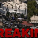 JUST IN: Mosque Massacre SHOCKS San Diego – Details Emerging… Aerial view of a large police presence at a scene marked as breaking news