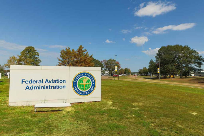 2370263441 Federal Aviation Administration sign on spacious, grassy lawn.