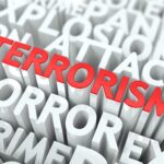MULTIPLE Drive-By Shootings GRIP CIVILIAN Streets Terrorism word in red among white 3D text