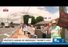 Protesters Greet Trump With Loud Opposition Trump Visit Draws Protesters in Cobb County